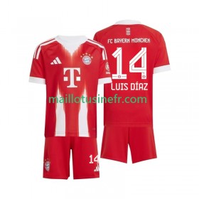 Maillot de Foot Bayern Munich Luis Diaz 14 Domicile 2025-26 - Enfant